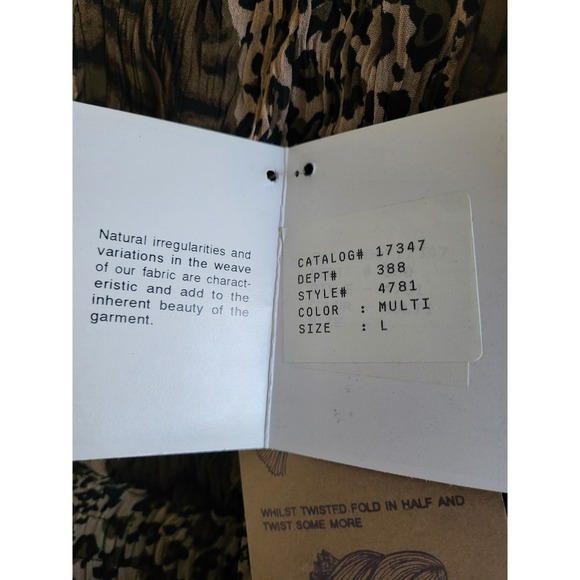 Vintage PHOOL Maxi Skirt Womens L Animal Print Patchwork Broomstick Boho Gypsy - Picture 9 of 10